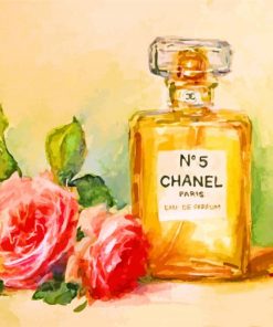 Chanel And Flowers paint by numbers