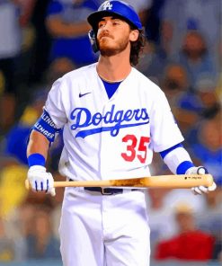 Cody Bellinger Baseball paint by number