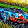 Cool Ford GT40 Car Paint by number