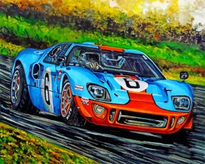 Cool Ford GT40 Car Paint by number