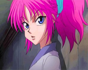 Cute Machi Komacine Anime paint by numbers