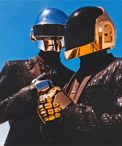 Daft Punk Electronic Duo paint by numbers