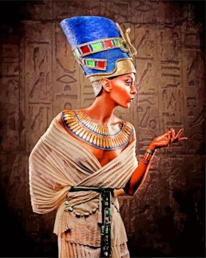 Egyptian Goddess Nefertiti paint by numbers