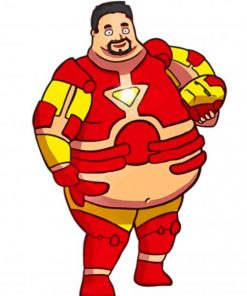 Fat Iron Man paint by numbers