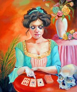 female fortune teller paint by numbers