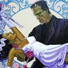 Frankenstein And Bride paint by numbers