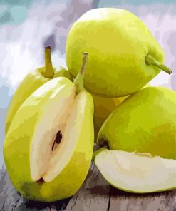 Fresh Green Pears paint by numbers