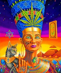 Goddess Nefertiti paint by numbers