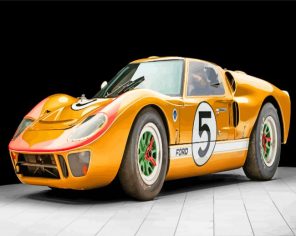 golden Ford Gt40 paint by number