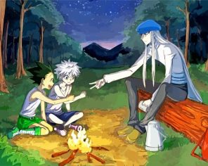 gon killua and kite Hunter X Hunter paint by numbers