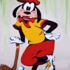 Goofy Playing Golf paint by numbers