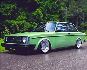 green volvo paint by number