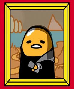 gudetama mona lisa paint by numbers