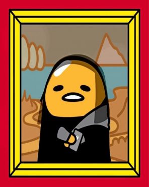 gudetama mona lisa paint by numbers