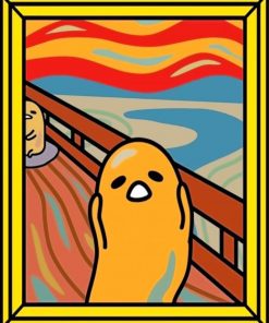 gudetama scream paint by numbers