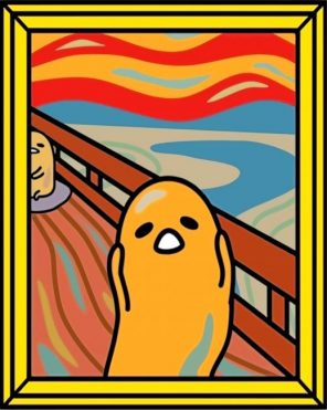 gudetama scream paint by numbers