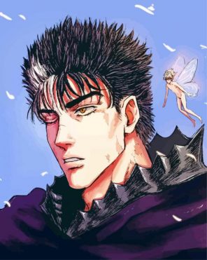 Guts Berserk Anime paint by numbers