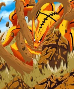 Kurama From Naruto Anime paint by numbers