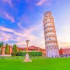 leaning tower italy paint by number