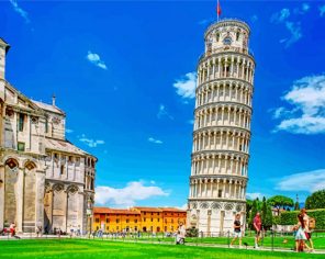 leaning tower pisa italy paint by number