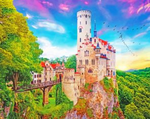 Lichtenstein Castle Germany paint by numbers