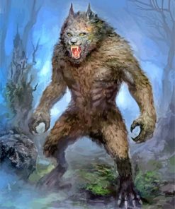 mad werewolf paint by numbers