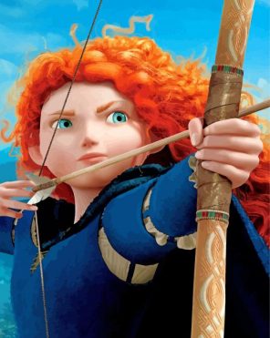 merida Disney Strong Female paint by numbers