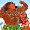 Moana And Chief Tui paint by number