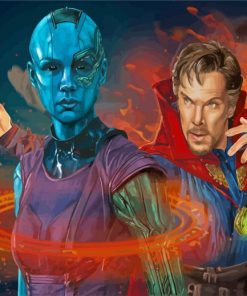 Nebula And Dr Strange paint by numbers