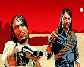 Red Dead Redemption Illustration paint by number