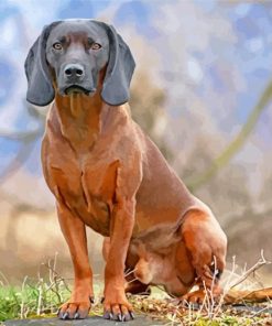 Scent Hound Dog paint by numbers