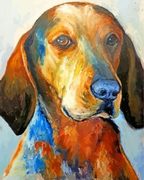 scent hounds dog paint by numbers