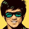 stylish bruce lee paint by numbers