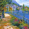 sunlit stroll Howard Behrens paint by number