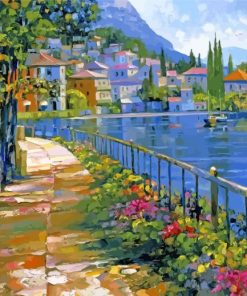 sunlit stroll Howard Behrens paint by number