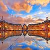 Sunset Bordeaux Place De La Bourse paint by numbers