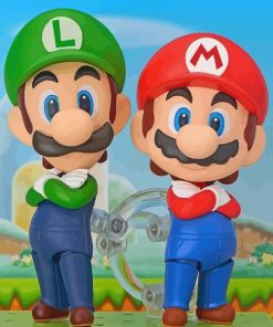 Super Mario And Luigi paint by numbers