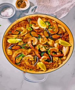 Tasty Paella paint by numbers