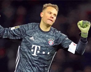 The Professional Footballer Manuel Neuer paint by numbers