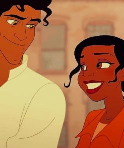 Tiana And Prince Naveen paint by numbers