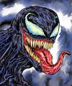 venom art paint by numbers