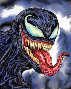 venom art paint by numbers