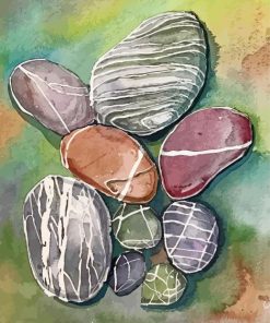 Vintage Pebbles paint by numbers