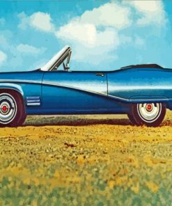 vintage buick skylark paint by number