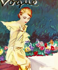 Vintage Vogue paint by numbers