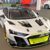 White Audi R8 paint by numbers