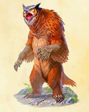 Wild Owlbear paint by numbers