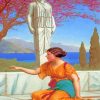 william Godward Ancient Pastimes paint by number