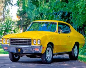 yellow buick skylark paint by numbers