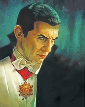 Creepy Dracula paint by numbers